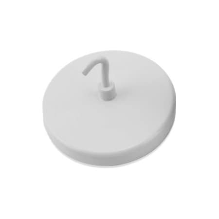 Master Magnetics Master Magnetics Ceramic Magnetic Hook - 55 Lbs. Pull White Enamel Paint, 25PK MHHH55
